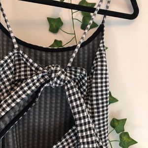 Checkered short Topshop dress 🏁